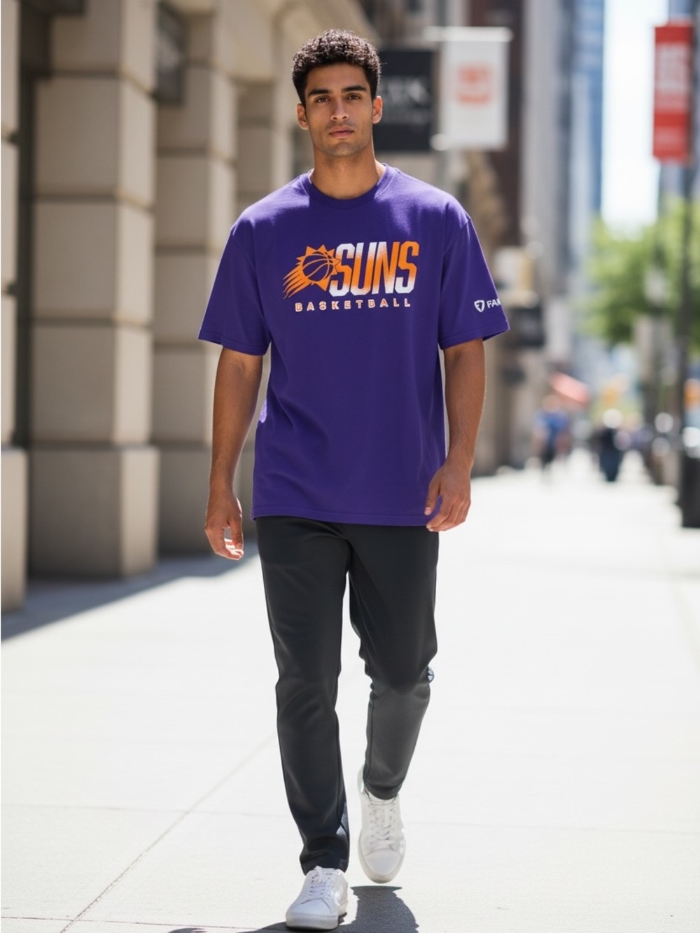 Phoenix Suns Purple Basketball Tee - Suns Logo Size XL